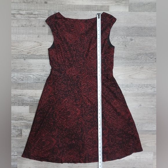 Black Label Red and Black Lace Dress Size 12 - Picture 3 of 4